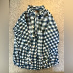 Cat & Jack Blue and Cream Checkered Shirt